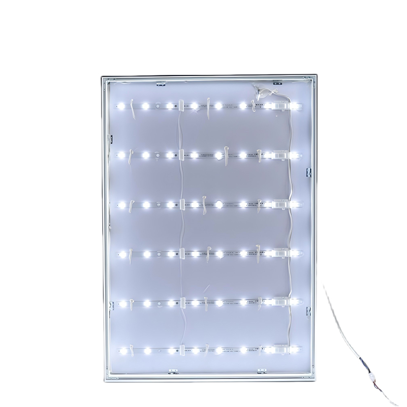 Frameless fabric light box